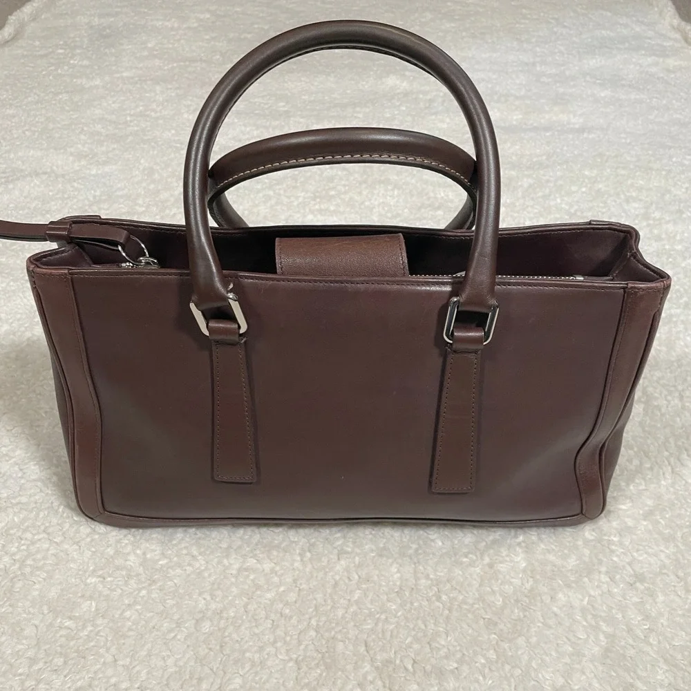 Vintage Coach Bonnie Legacy Handbag Satchel Dark Brown Leather 2001 Y2K